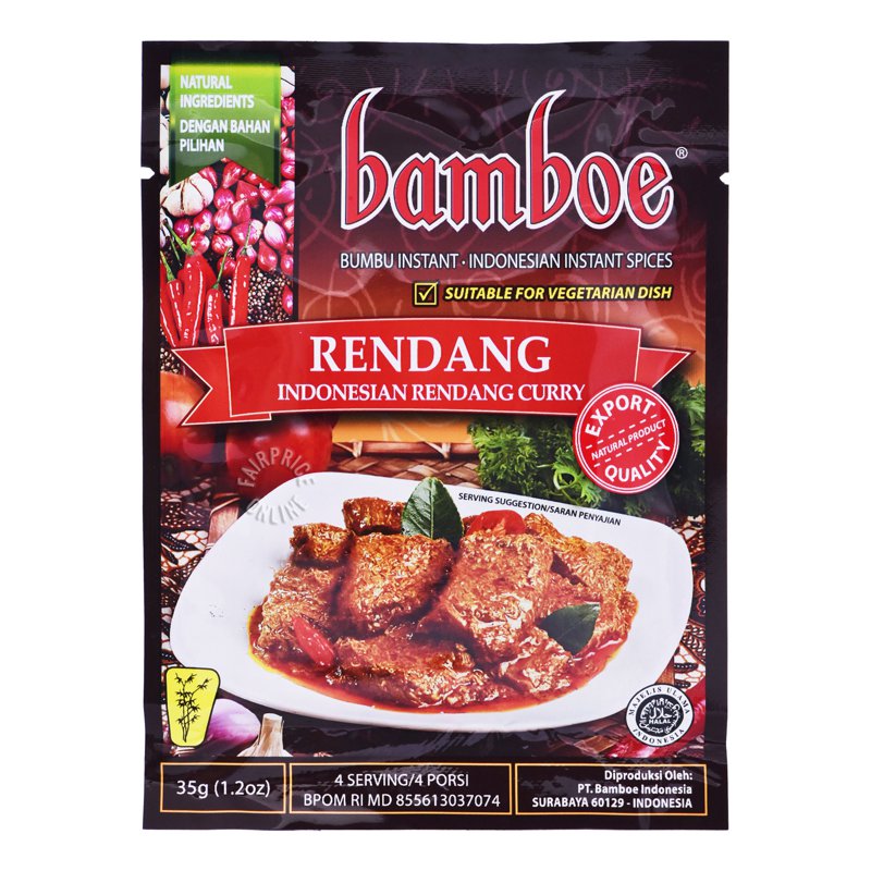 Bamboe Instant Spices - Rendang (Indonesian Rendang Curry)