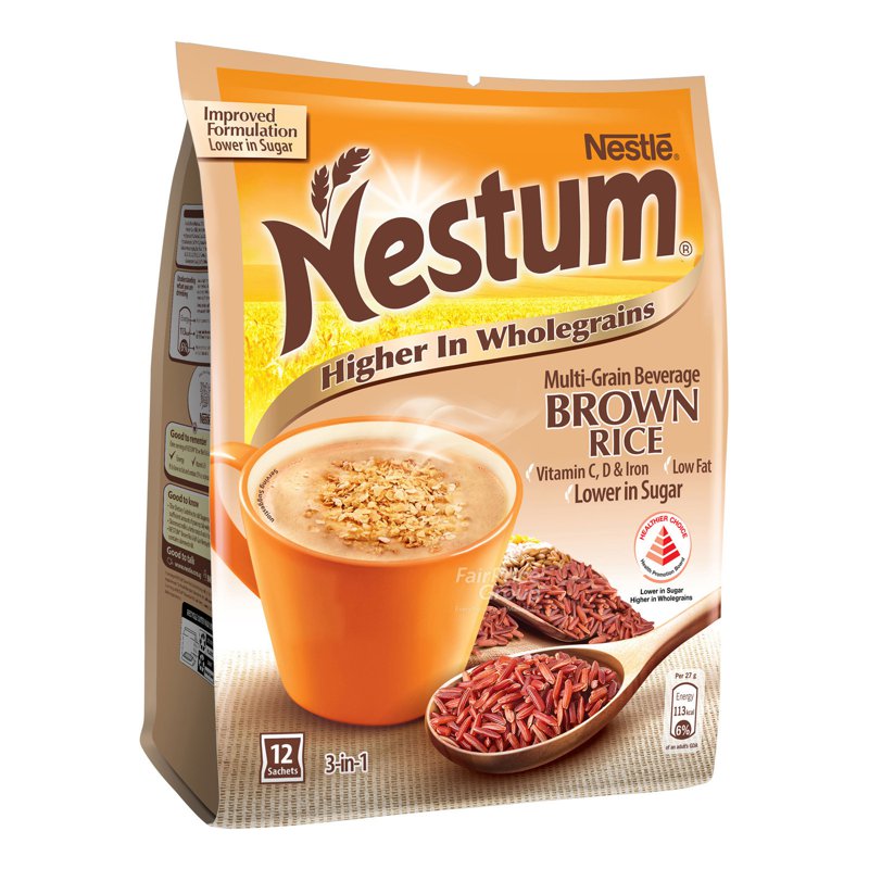 Nestum Nestle Nestum 3 in 1 Instant Cereal Milk Drink - Brown Rice