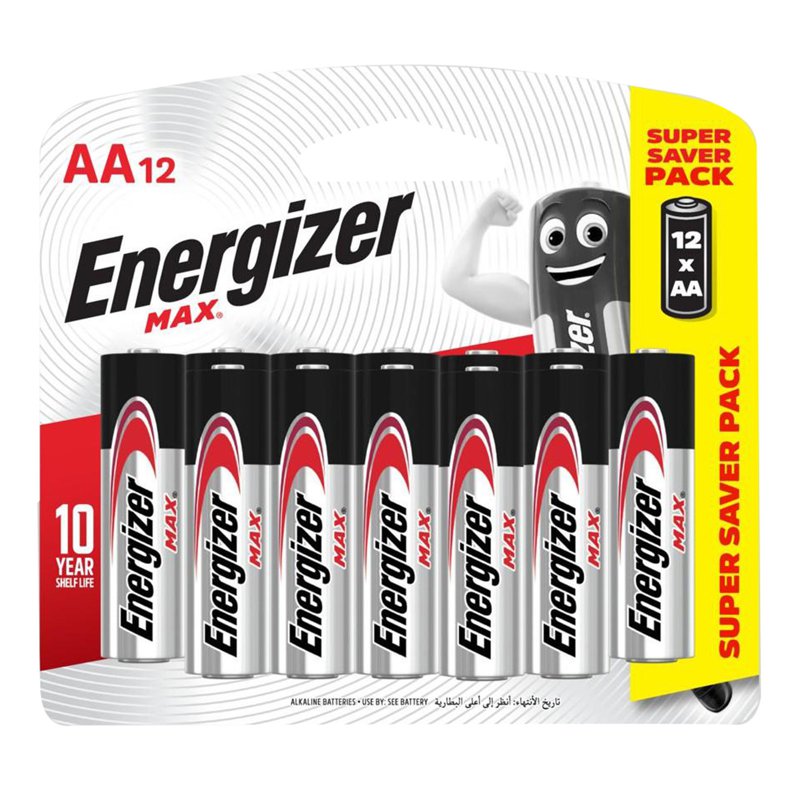 Energizer Alkaline Battery - Max (AA) 12 per pack