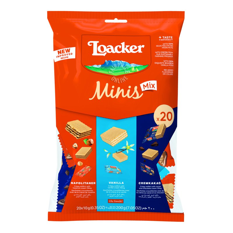 Loacker Classic Mini Crispy Wafers - Assorted