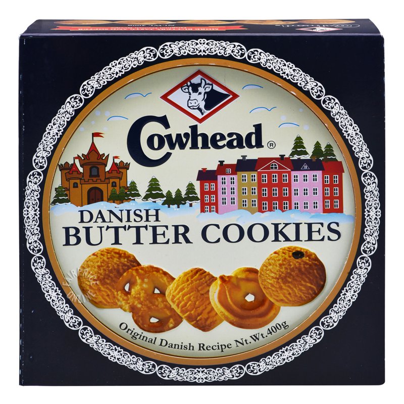 Cowhead Danish Butter Cookies Tin