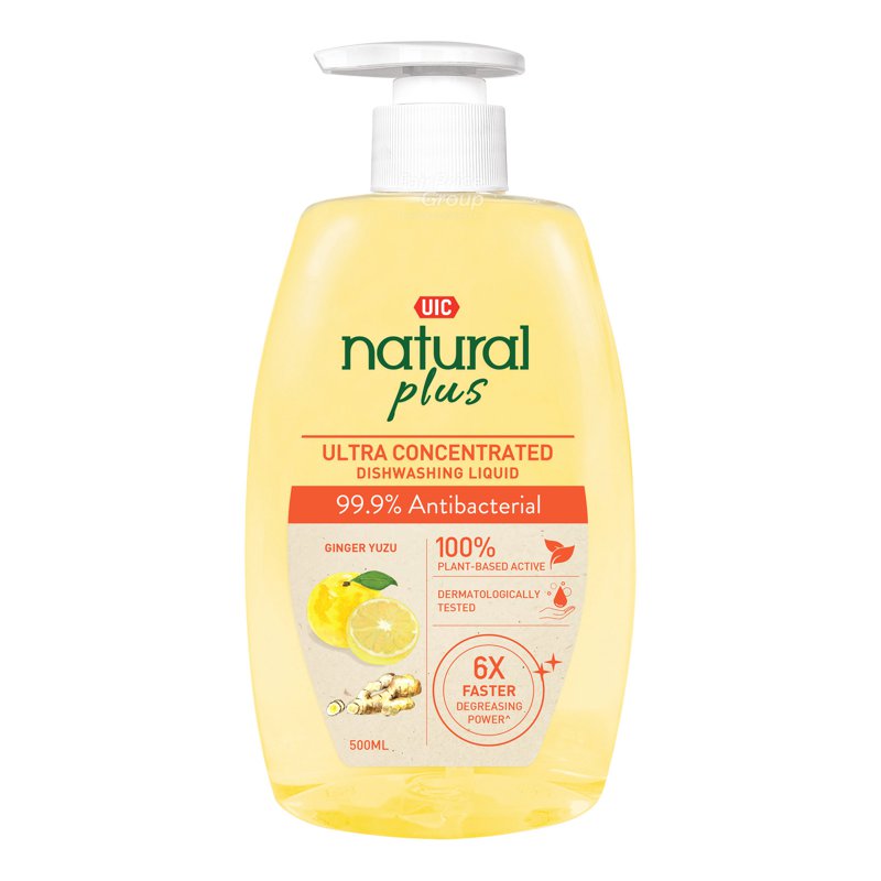 Uic Natural Plus Ultra Dishwashing Liquid - Anti-Bacterial