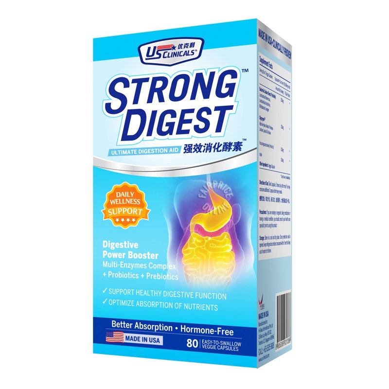 US Clinicals Strong Digest 80 per pack
