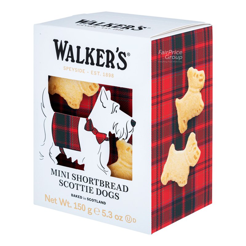 WALKERS Mini Shortbread Cookies - Scottie Dog