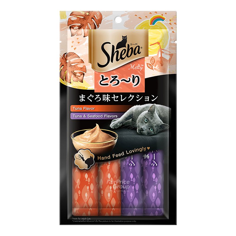 Sheba Melty Cat Treats - Tuna & Tuna and Seafood