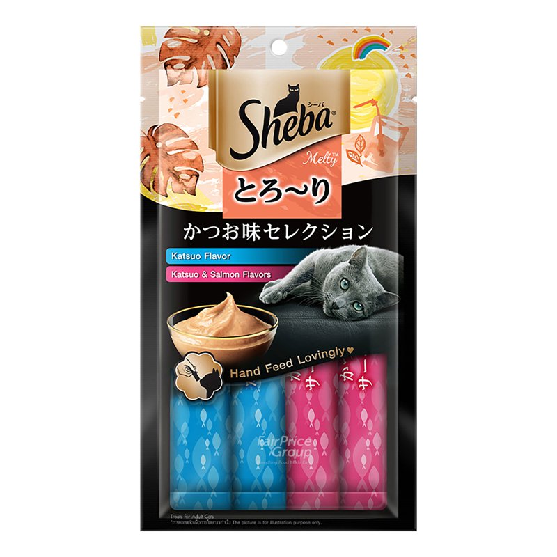 Sheba Melty Cat Treats - Katsuo & Katsuo and Salmon