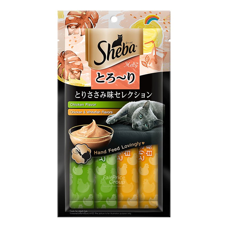 Sheba Melty Cat Treats - Chicken & Chicken and Whitefish