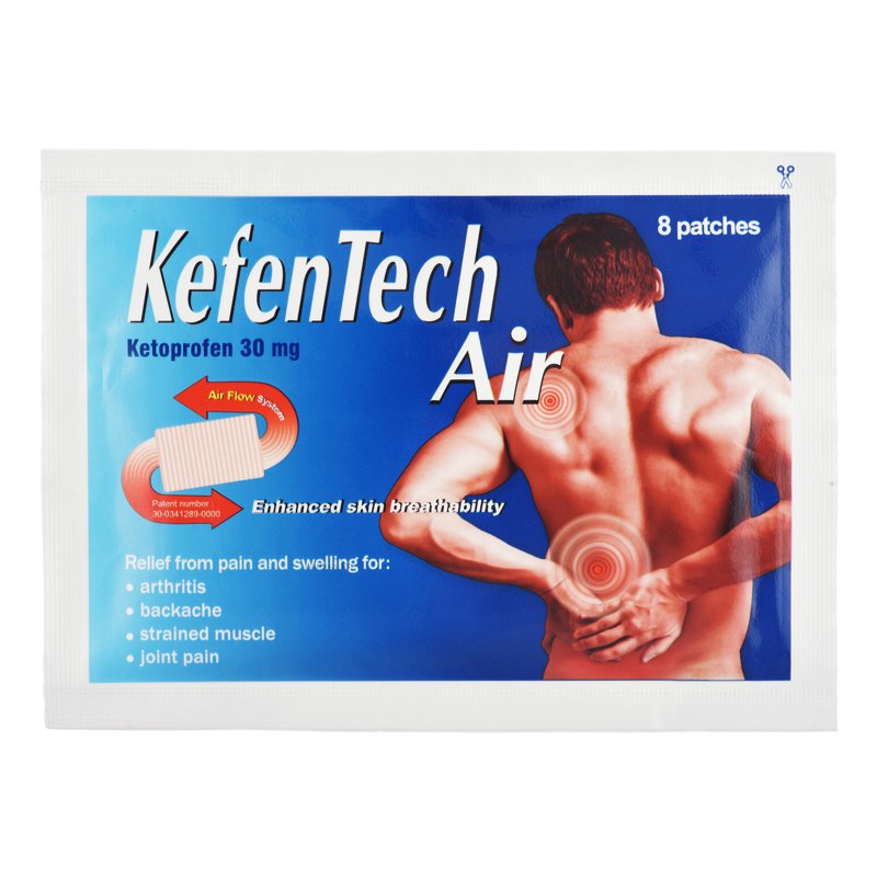 KefenTech Air Pain Relief Patch 8 per pack