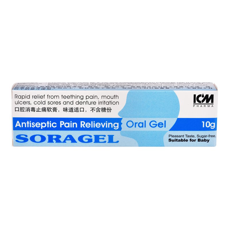 Icm Pharma Soragel Antiseptc Pain Relieving Oral Gel