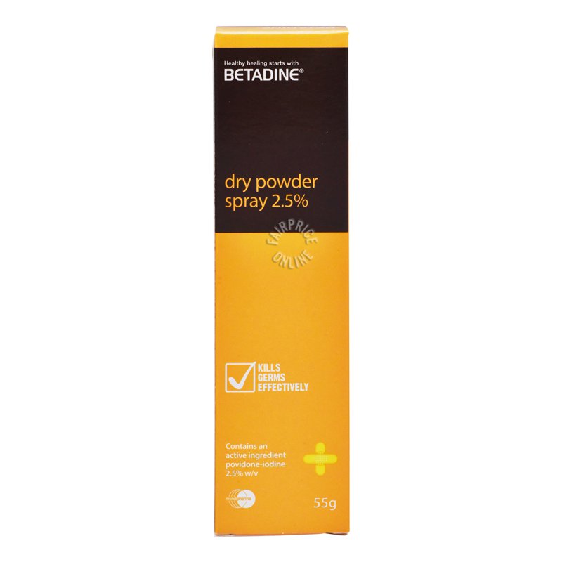 Betadine Dry Antiseptic Powder Spray