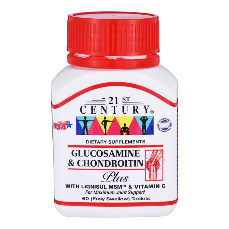 21st Century Supplements Tablets -Glucosamine&Chondroitin 60 per pack
