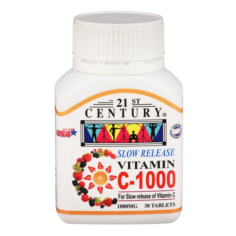 21st Century Vitamin Tablets - C-1000 (Slow Release) 30 per pack
