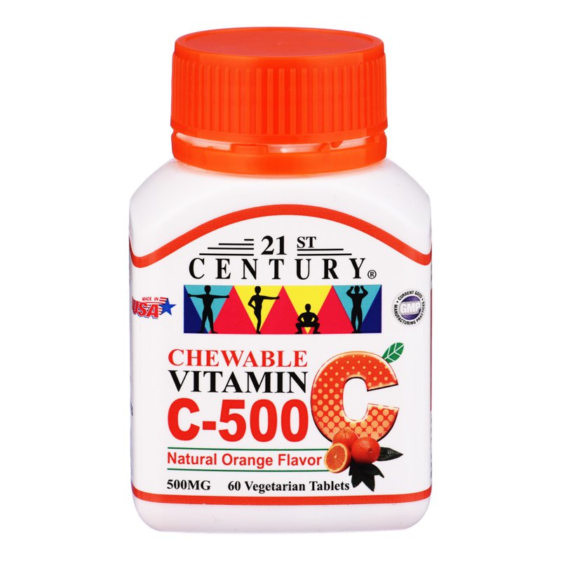 21st Century Vitamin Tablets - C-500 (Chewable) 60 per pack