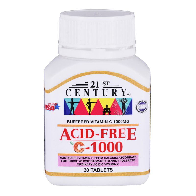 21st Century Buffered Vitamic C - Acid-Free 30 per pack
