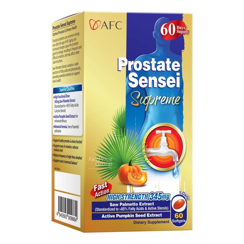 AFC Health Supplement Caplets - Prostate Sensei Supreme 60 per pack