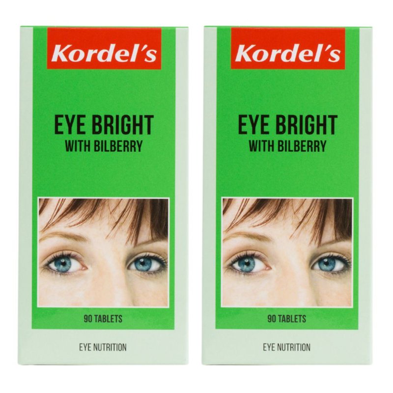 Kordel's Eye Bright Nutrition Tablets - Bilberry 2 x 90 per pack