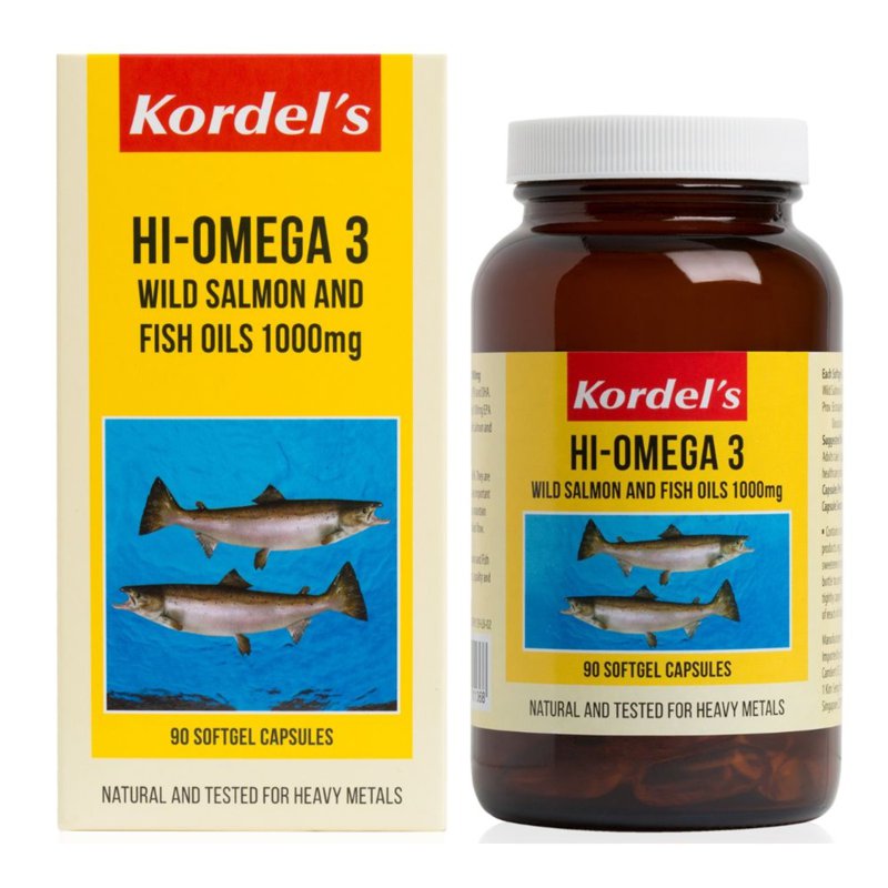 Kordel's Hi-Omega 3 Fish Oils Capsules 90 per pack