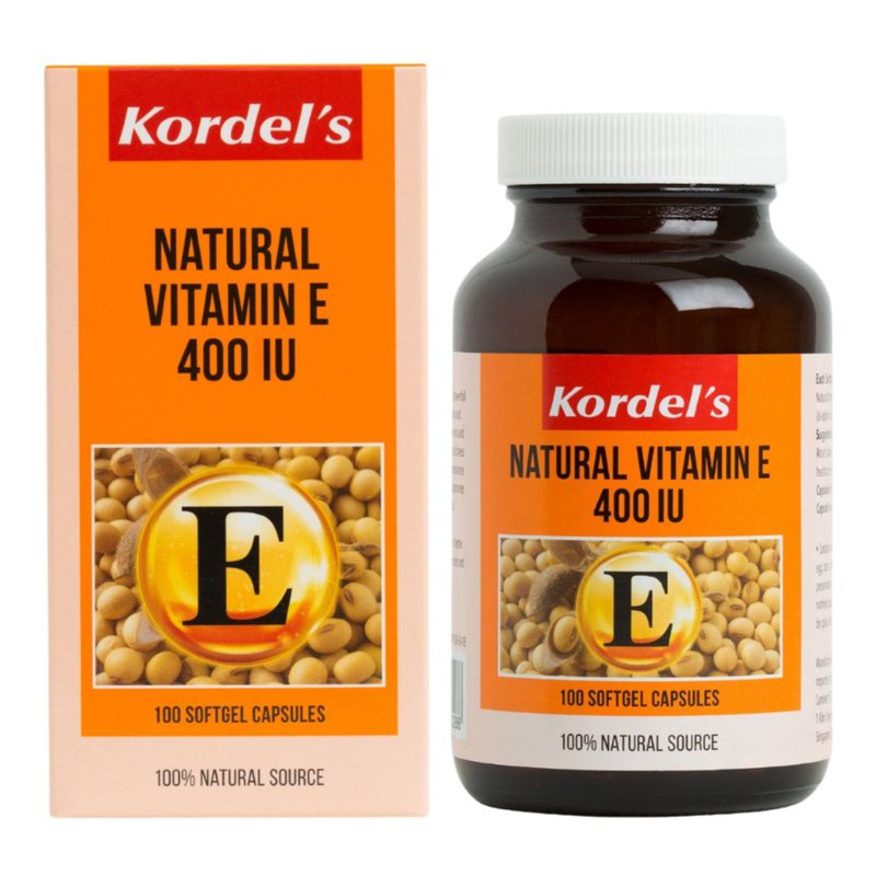 Kordel's Natural Vitamin E 400IU 100 per pack