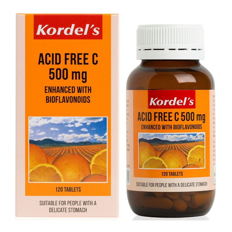 Kordel's Acid Free C 500mg Tablets 120 per pack