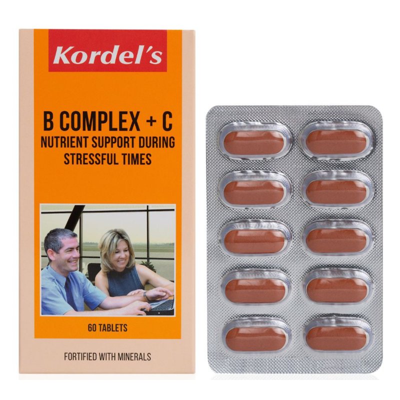 Kordel's Health Supplement Tablets - B Complex+C 60 per pack