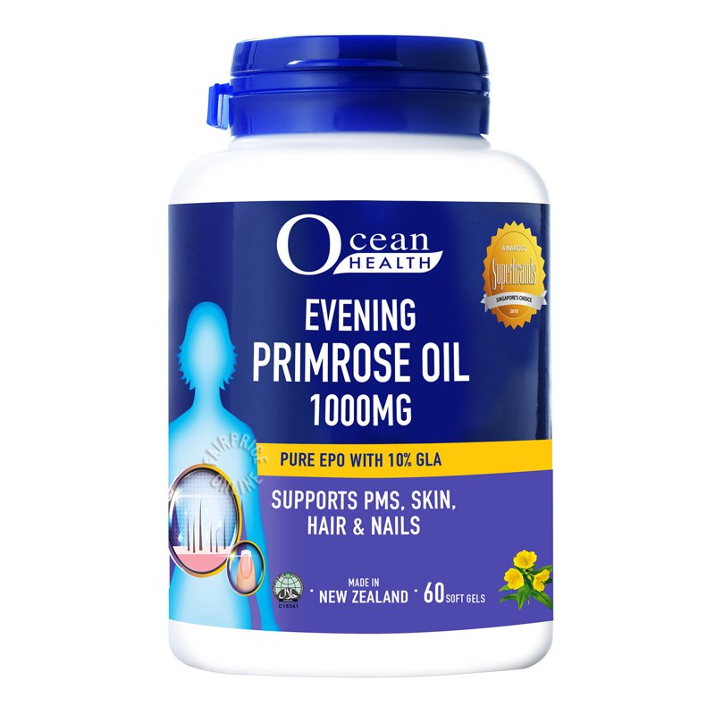 Ocean Health Supplement - Evening Primrose Oil 1000mg 60 per pack