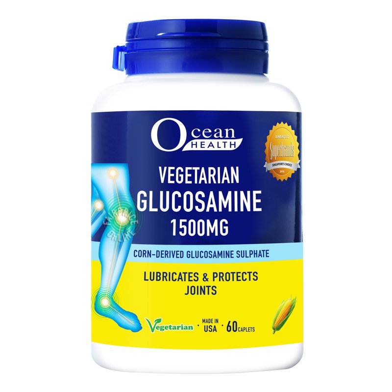 Ocean Health Vegetarian Glucosamine 1500mg Caplets 60 per pack