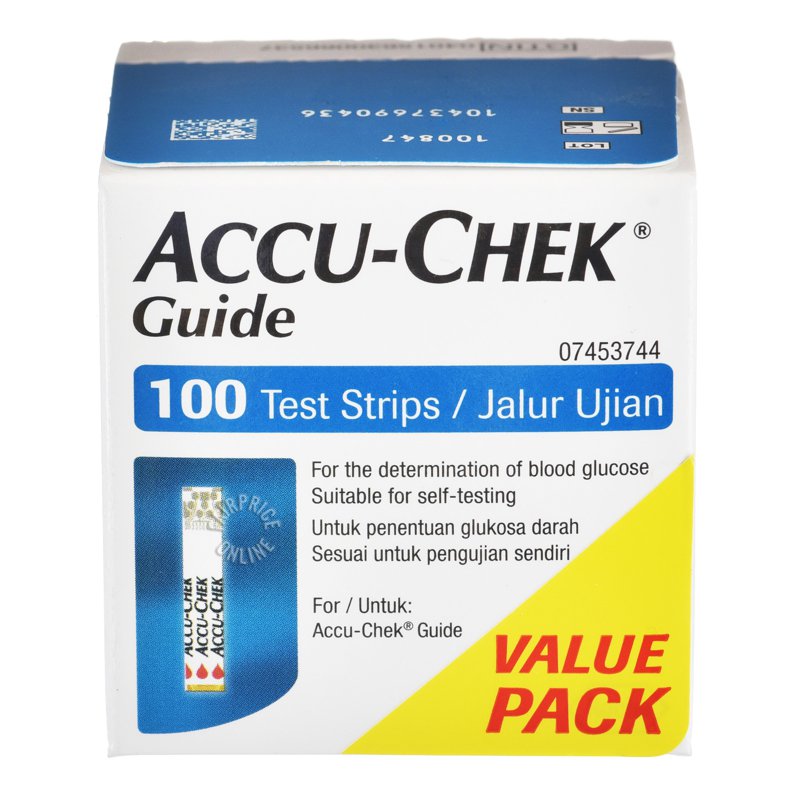 Accu-Chek Test Strips - Guide 100 per pack