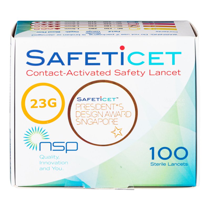 Safeticet Safety Lancet 1.8mm - Orange 100 per pack