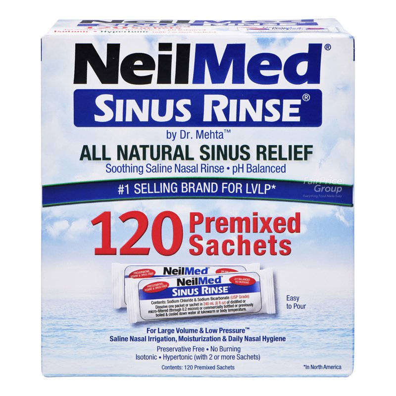 Neilmed Sinus Rinse Refills 120 per pack