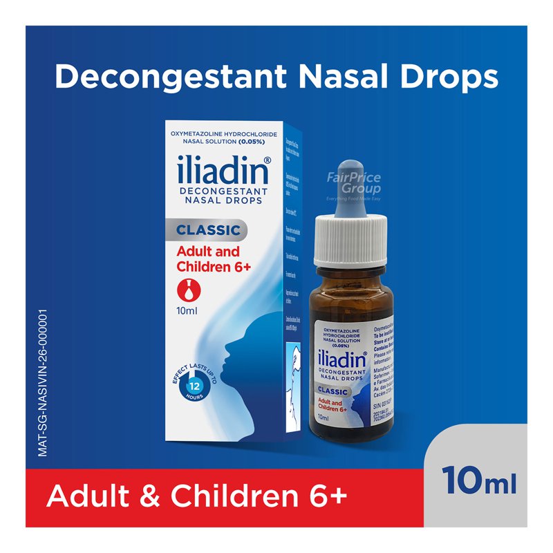 ILIADIN Adult Nasal Decongestant Solution - Drops