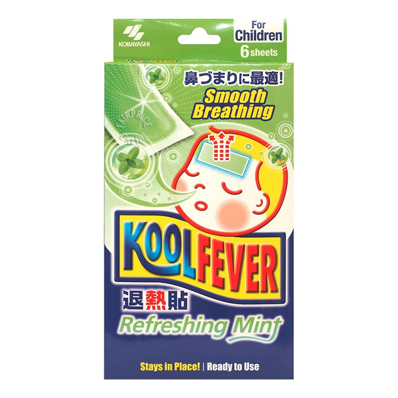 Kool Fever Patch for Children - Refreshing Mint 6 per pack