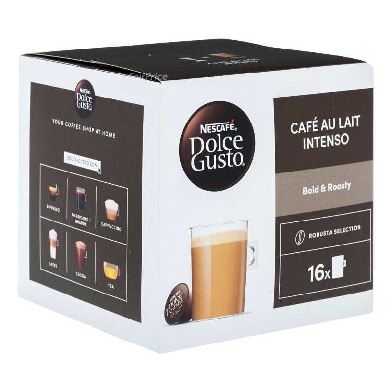 Nescafe Dolce Gusto Beverage Capsules - Cafe Au Lait Intenso 16 x 10g