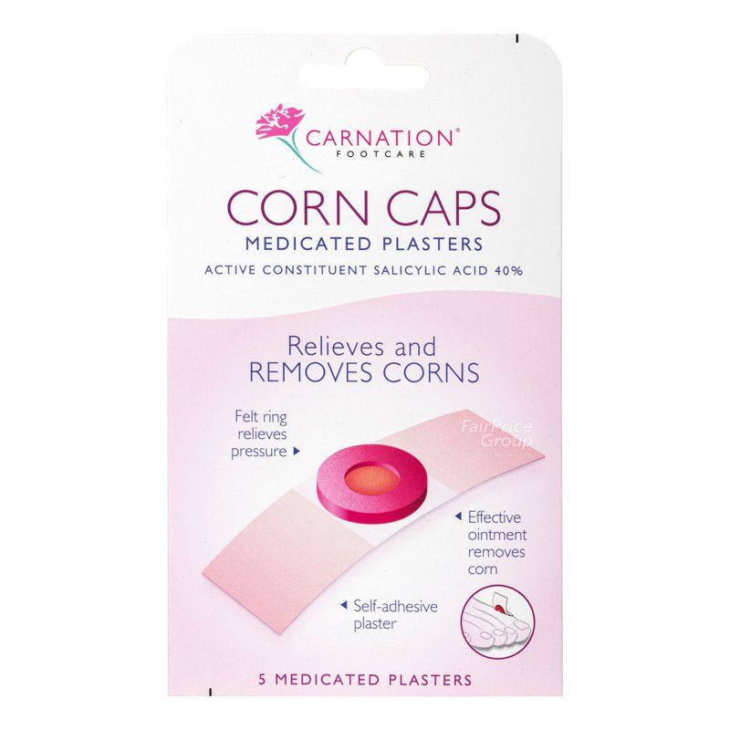 Carnation Footcare Medicated Plasters - Corn Caps 5 per pack