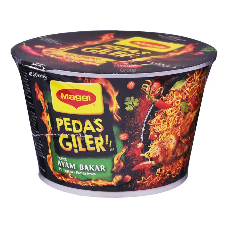 Maggi Hot Heads Instant Bowl Noodle - Roast Chicken Mee Goreng