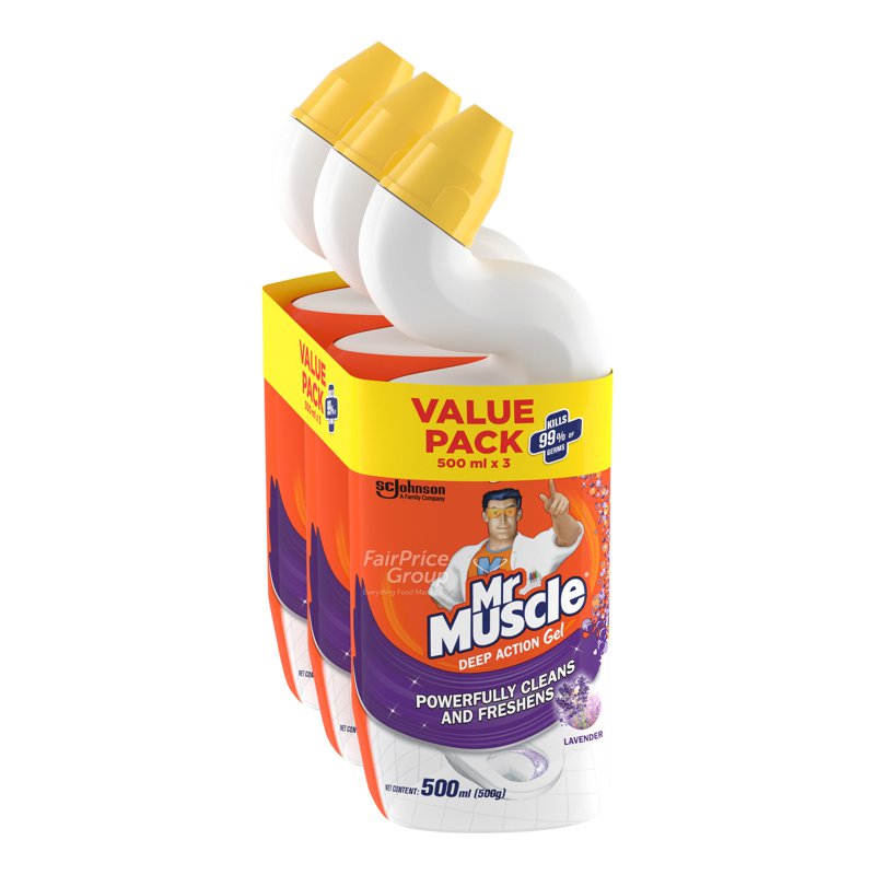 Mr Muscle Deep Action Gel - Lavender (Value Pack)