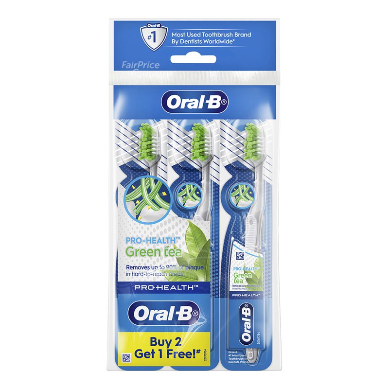 Oral-B Pro-Health Toothbrush - Green Tea 3 per pack