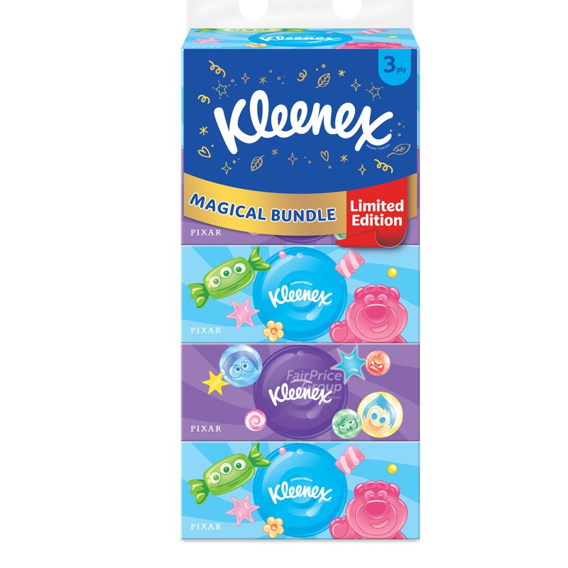 Kleenex Facial Tissue Box – Disney B (3ply) 5 x 90 per pack