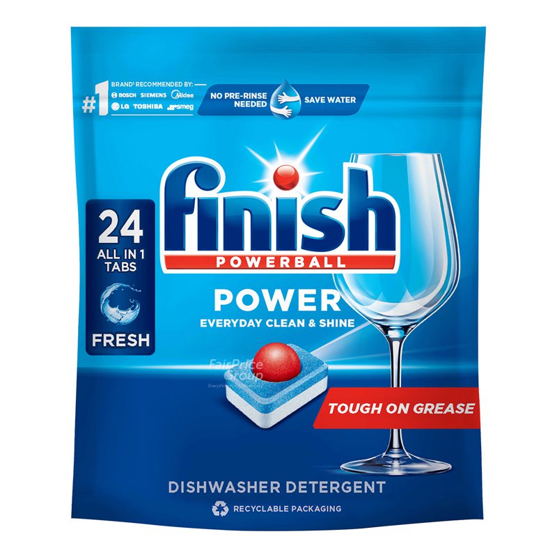 Finish All in 1 Max Dishwasher Tablets - Regular 24 per pack