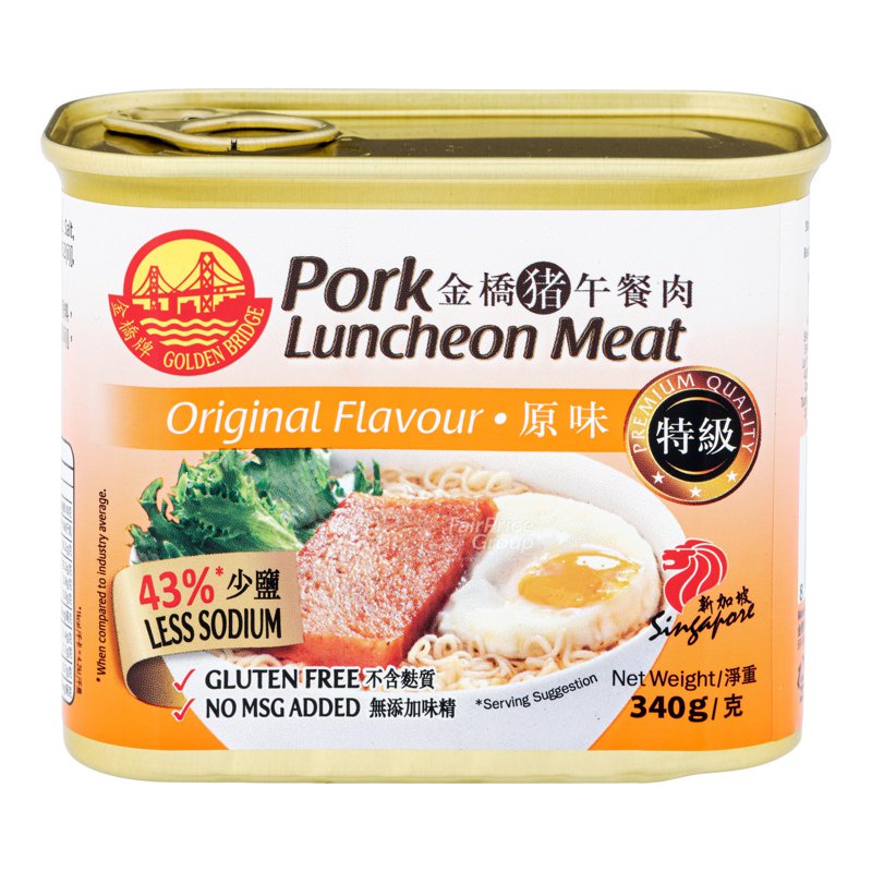 Golden Bridge Pork Luncheon Meat - Original 340g