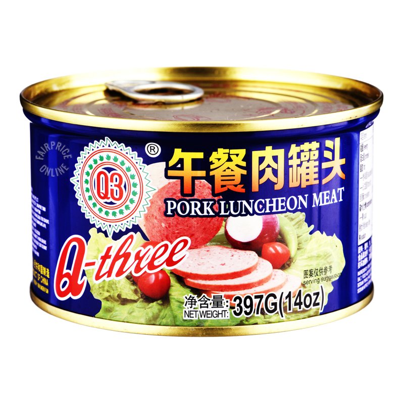 Q-Three Luncheon Meat - Pork