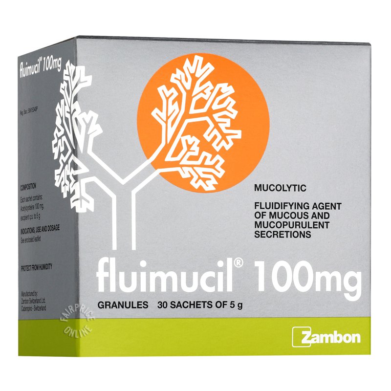 Fluimucil 100mg Granules Sachets