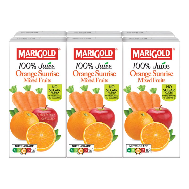 Marigold 100% Packet Juice - Orange Sunrise