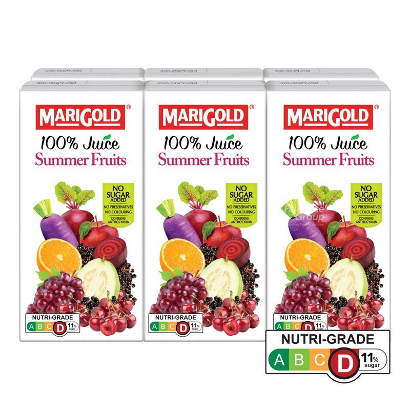 Marigold 100% Packet Juice - Summer Fruits