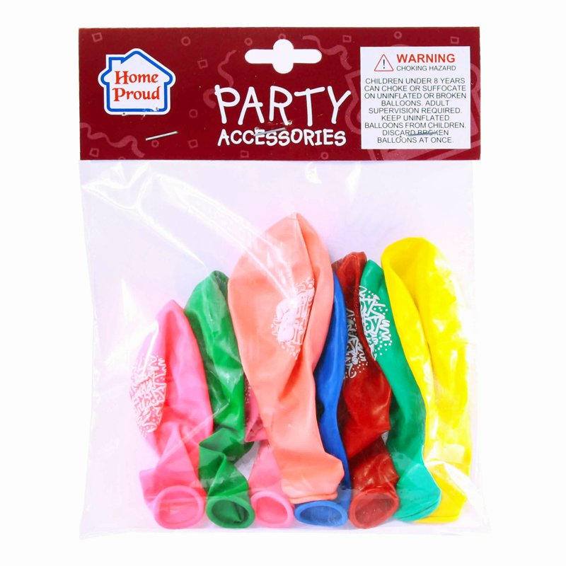 HomeProud Party Balloons - Printed 10 per pack