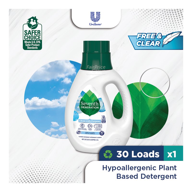 Seventh Generation Natural Laundry Detergent - Free & Clear