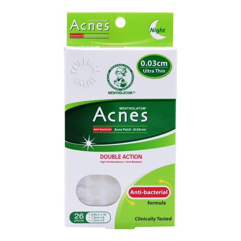 Mentholatum Acnes Double Action Acne Patch - Night 26 per pack