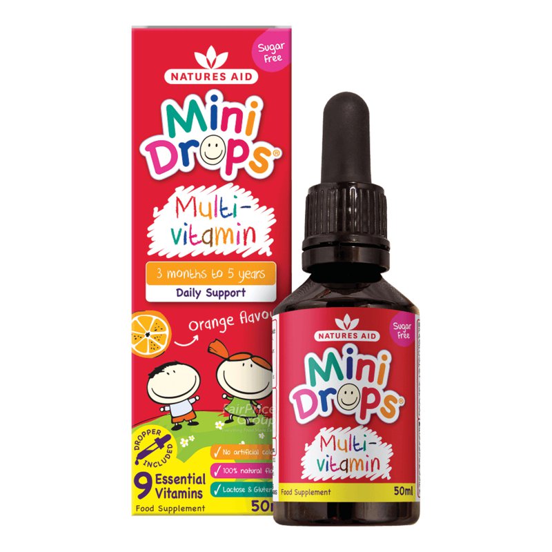Naturesaid Nature's Aid Mini Drops for Infants & Children - Multi-Vitamin