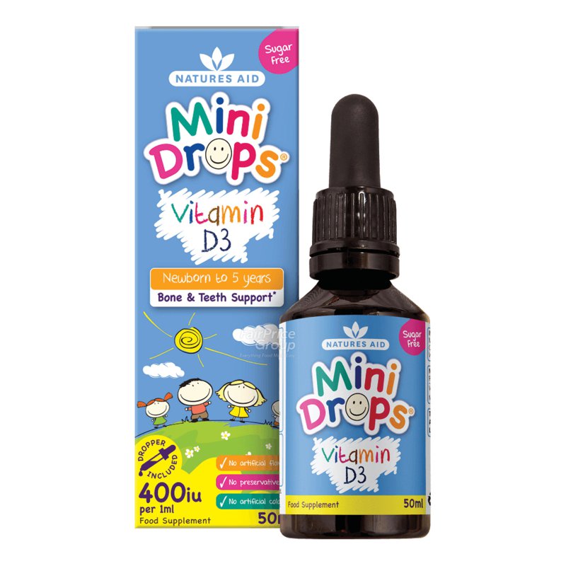 Naturesaid Nature's Aid Mini Drops for Infants & Children - Vitamin D3