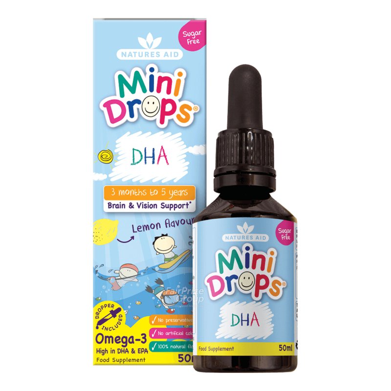 Naturesaid Nature's Aid Mini Drops for Infants & Children - DHA