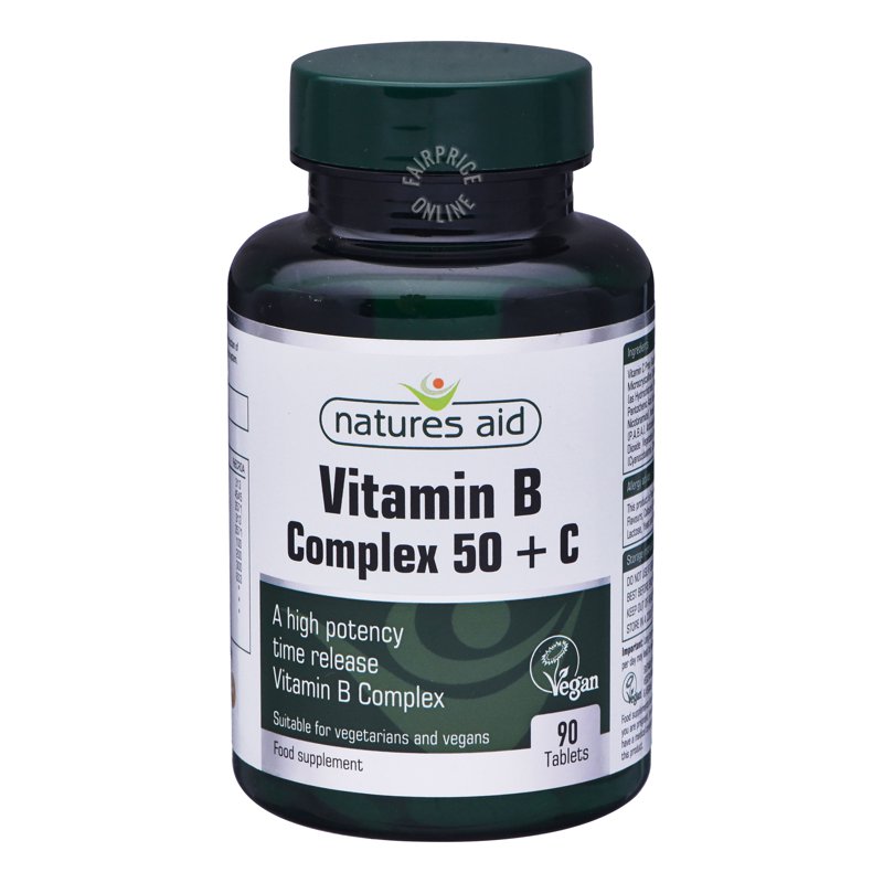 Natures Aid Vitamin B Complex +C 90 per pack